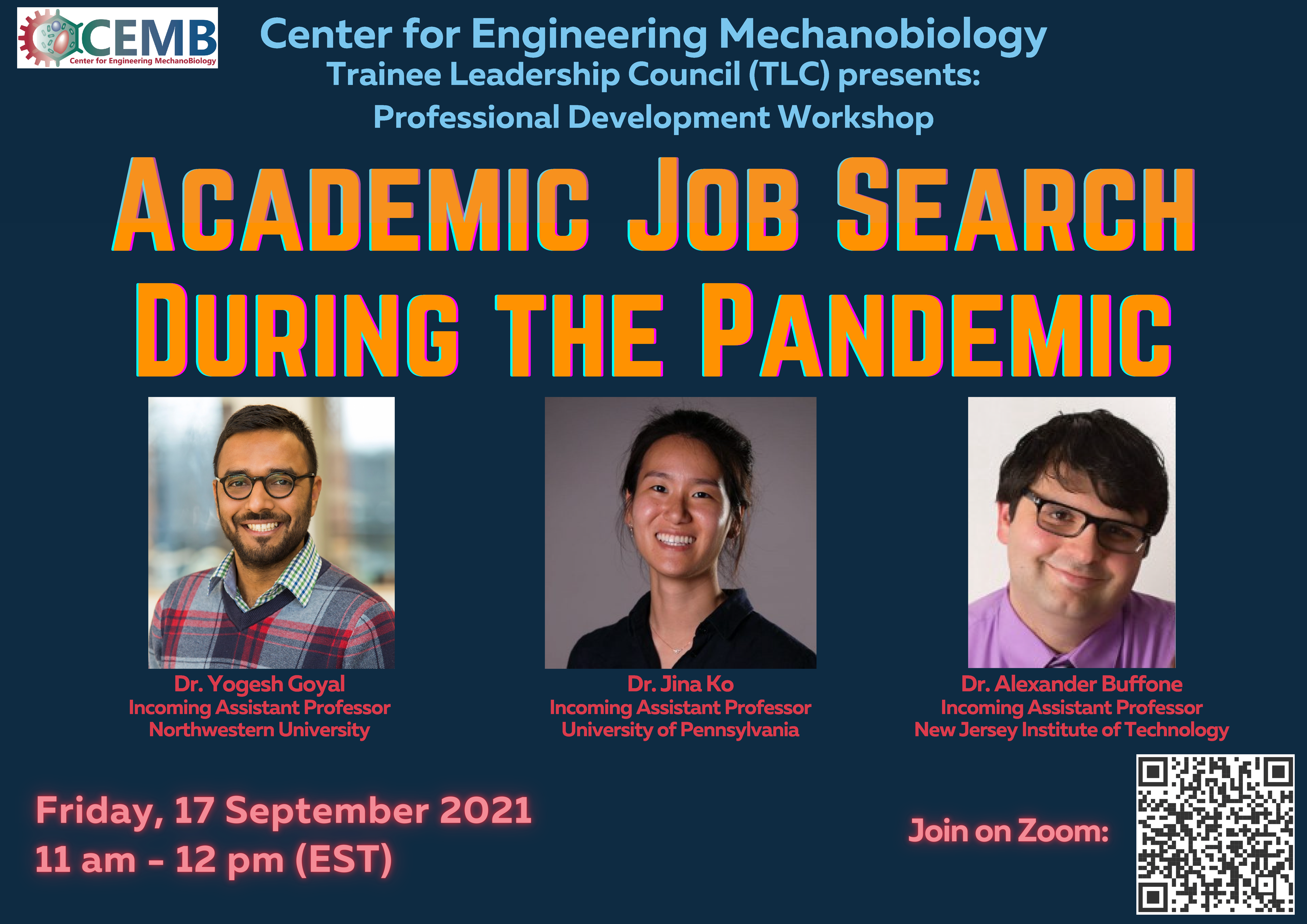 Academic Job Search During the Pandemic_1 Academic Job search for mechanobiologists