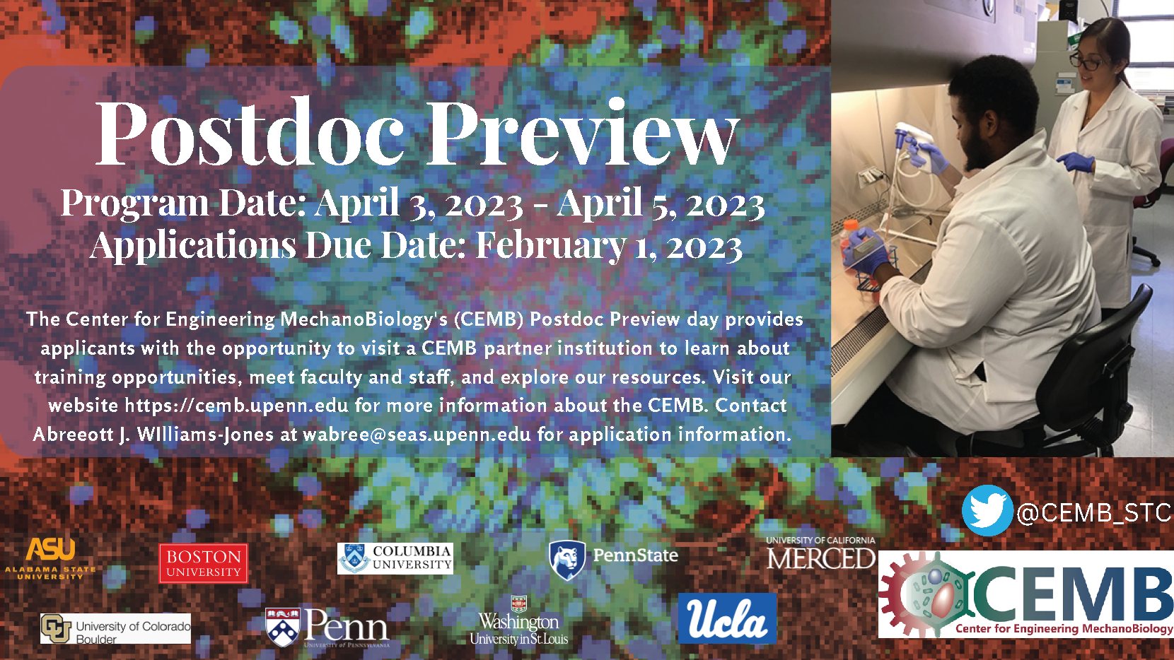 Flyer for Postdoc Preview Day